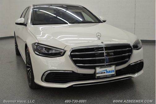 MANUFAKTUR Diamond White Metallic 2022 Mercedes-Benz S-Class 4MATIC