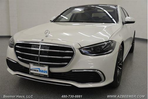MANUFAKTUR Diamond White Metallic 2022 Mercedes-Benz S-Class 4MATIC