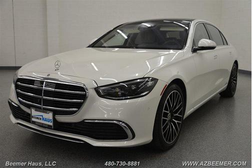 MANUFAKTUR Diamond White Metallic 2022 Mercedes-Benz S-Class 4MATIC