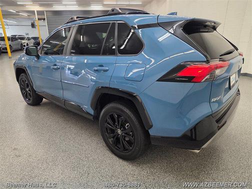 Cavalry Blue 2023 Toyota RAV4 Hybrid SE