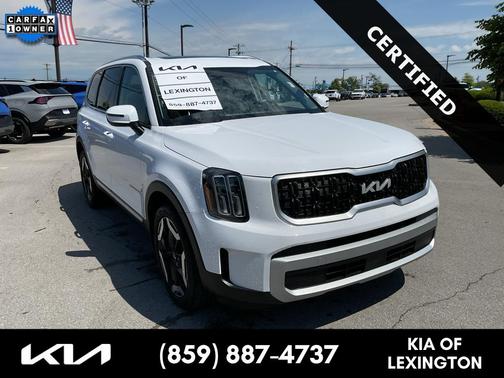 Glacial White Pearl 2024 Kia Telluride EX