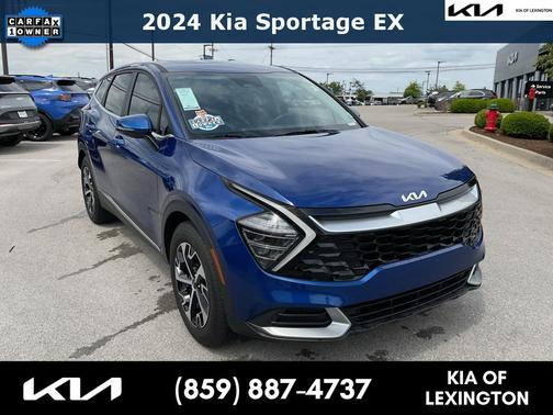 Sapphire Blue 2024 Kia Sportage EX