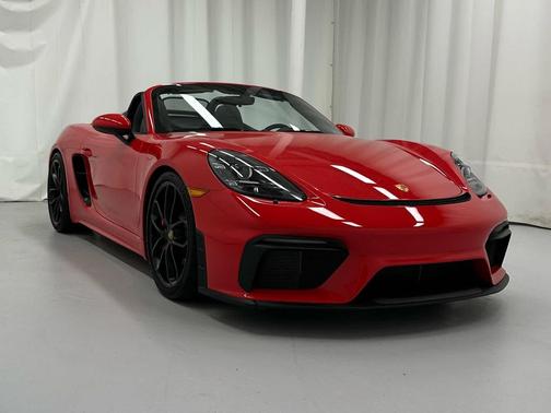 Guards Red 2022 Porsche 718 Spyder Roadster