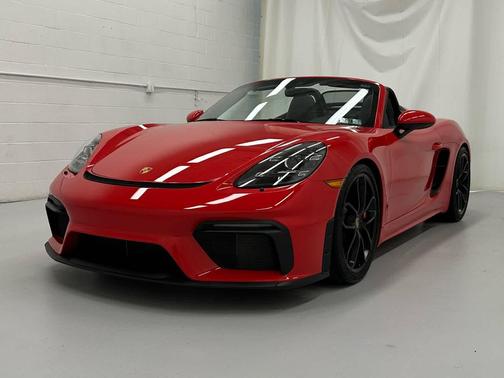 Guards Red 2022 Porsche 718 Spyder Roadster