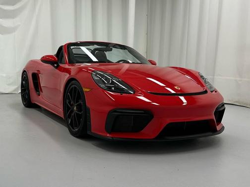 Guards Red 2022 Porsche 718 Spyder Roadster