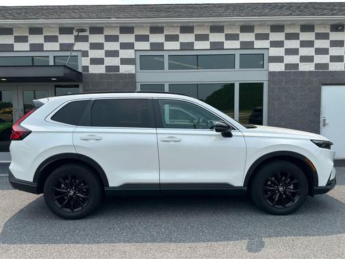 Platinum White Pearl 2025 Honda CR-V Hybrid Sport AWD