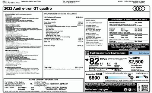2022 Audi e-tron GT Premium Plus