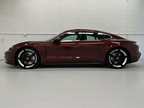 Cherry Metallic 2021 Porsche Taycan 4S