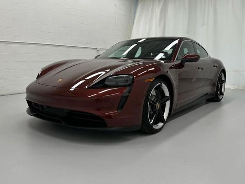 Cherry Metallic 2021 Porsche Taycan 4S