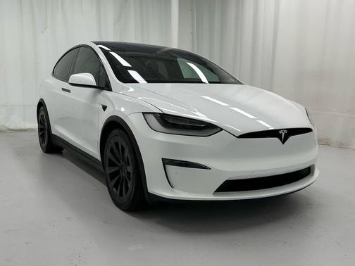 Pearl White Multi-Coat 2022 Tesla Model X Plaid Tri Motor All-Wheel Drive