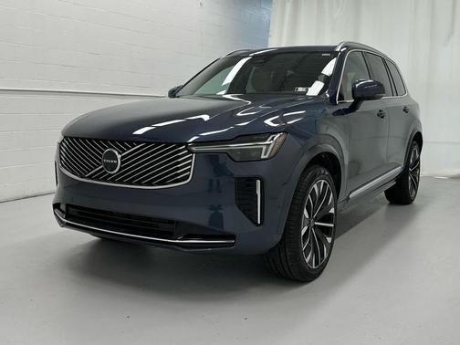 Denim Blue Metallic 2026 Volvo XC90 Plus, B6 AWD Gas (mild hybrid), Gasoline, Bright, 7 Seats