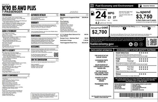 2024 Volvo XC90 B5 Plus Bright Theme