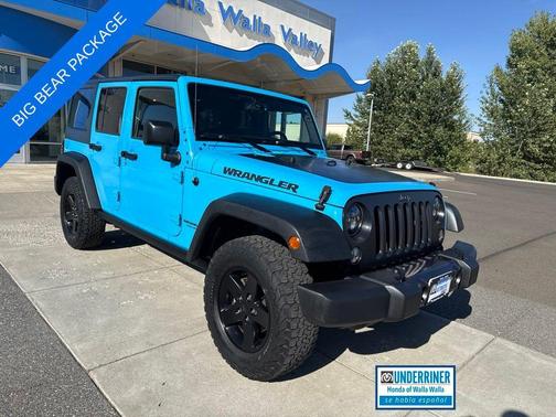 Blue 2017 Jeep Wrangler Unlimited Sport