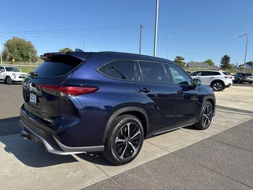 Blue 2022 Toyota Highlander XSE