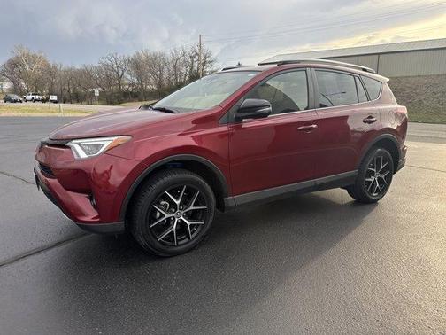 Red 2018 Toyota RAV4 SE