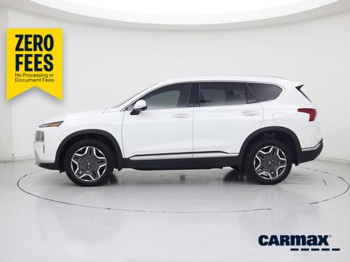 White 2023 Hyundai SANTA FE HEV Limited