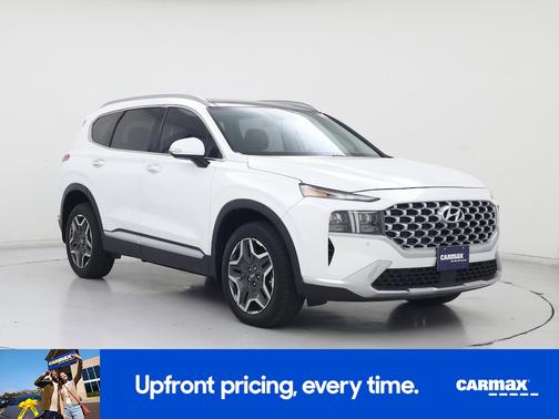 White 2023 Hyundai SANTA FE HEV Limited