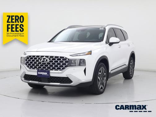 White 2023 Hyundai SANTA FE HEV Limited