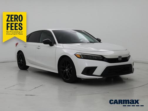 White 2022 Honda Civic Sport