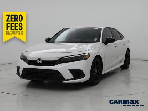 White 2022 Honda Civic Sport
