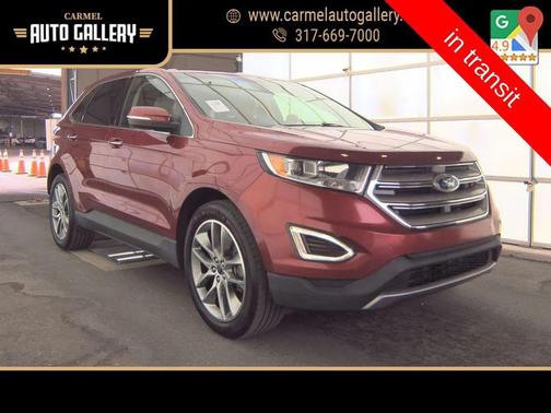 Ruby Red Metallic Tinted Clearcoat 2017 Ford Edge Titanium