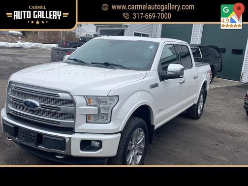 White Platinum Metallic Tri-Coat 2017 Ford F-150 Platinum