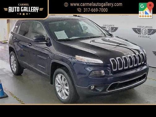 True Blue Pearlcoat 2016 Jeep Cherokee Limited