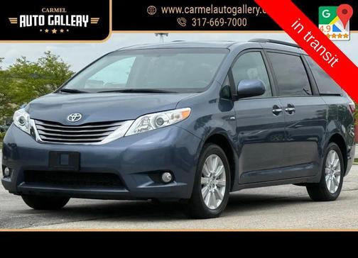 Shoreline Blue Pearl 2017 Toyota Sienna XLE