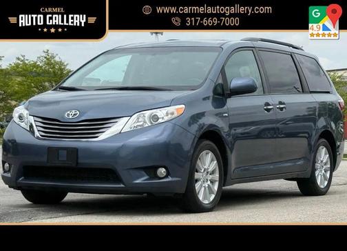 Shoreline Blue Pearl 2017 Toyota Sienna XLE