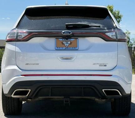 White Platinum Metallic Tri-Coat 2017 Ford Edge Sport