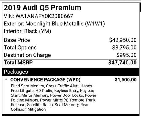 2019 Audi Q5 2.0T Premium