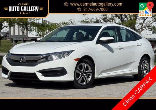 Taffeta White 2016 Honda Civic LX