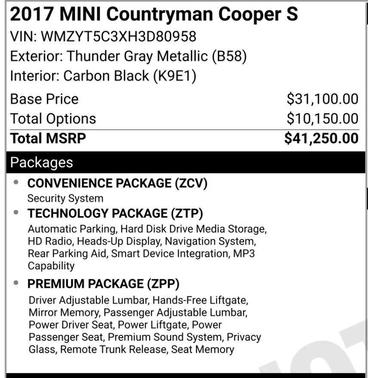 2017 MINI Countryman Cooper S ALL4