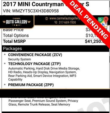 2017 MINI Countryman Cooper S ALL4