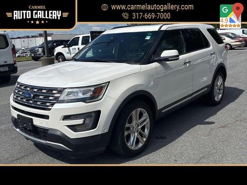White Platinum Clearcoat Metallic 2016 Ford Explorer Limited