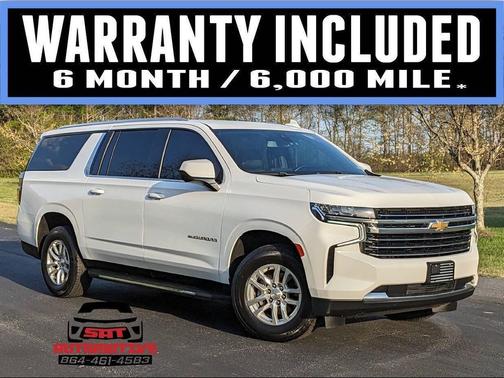 Summit White 2021 Chevrolet Suburban LT