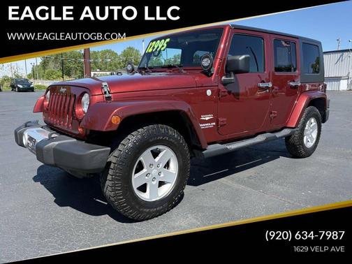 Burgundy 2010 Jeep Wrangler Unlimited Sahara