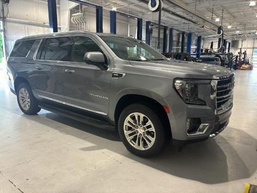 Satin Steel Metallic 2021 GMC Yukon XL SLT