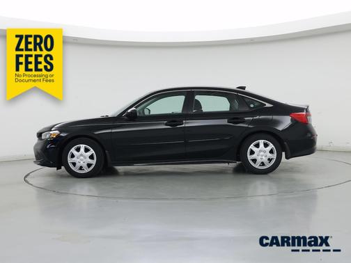 Black 2023 Honda Civic LX