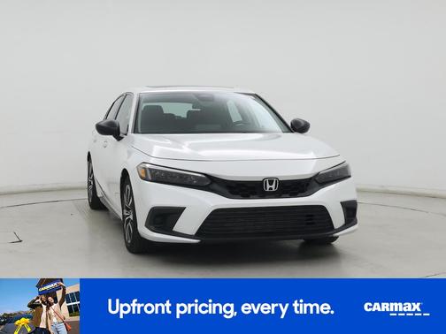 White 2022 Honda Civic EX-L