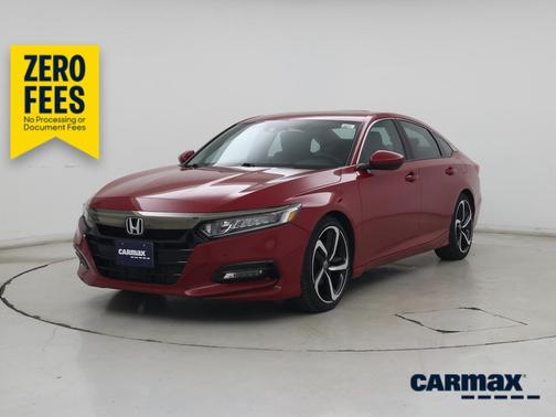 Red 2019 Honda Accord Sport