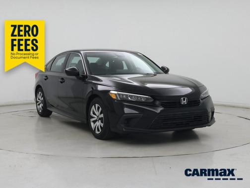 Black 2022 Honda Civic LX