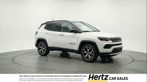 Bright White Clearcoat 2025 Jeep Compass Limited