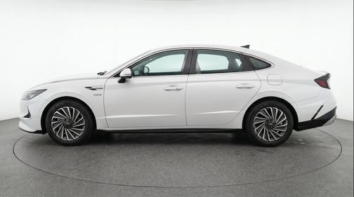 Serenity White 2025 Hyundai SONATA Hybrid SE