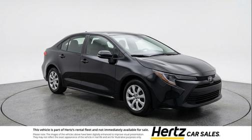 Midnight Black Metallic 2025 Toyota Corolla LE