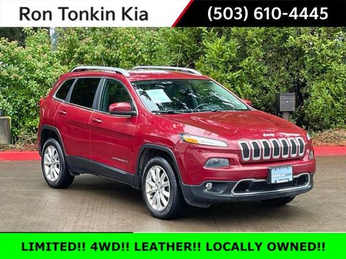 Deep Cherry Red Crystal Pearlcoat 2016 Jeep Cherokee Limited