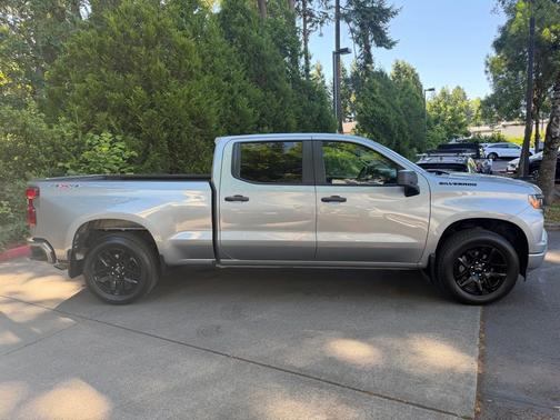 Gray 2024 Chevrolet Silverado 1500 Custom