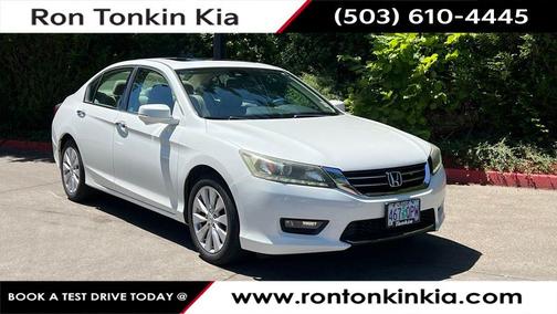 White 2014 Honda Accord EX-L