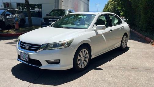 White 2014 Honda Accord EX-L
