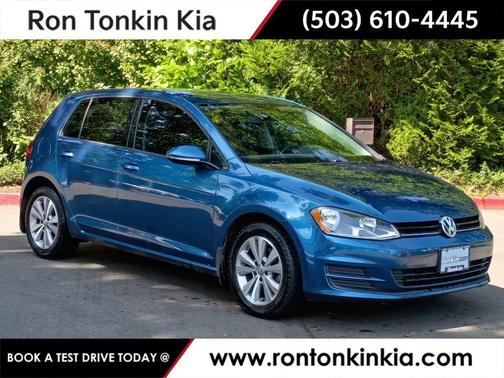 Blue Metallic 2015 Volkswagen Golf TDI S 4-Door